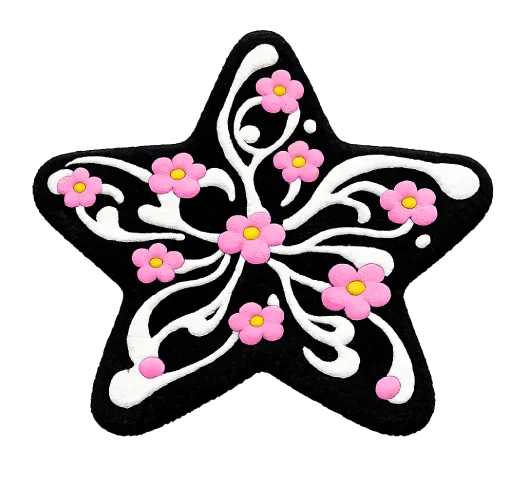 Midnight Bloom – Whimsical Y2K- Plush Rug Collection