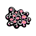 Midnight Bloom – Whimsical Y2K- Plush Rug Collection