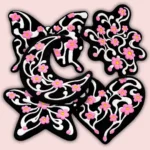 Midnight Bloom – Whimsical Y2K- Plush Rug Collection