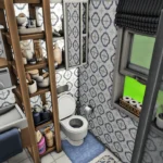 Simple, tiny bathroom