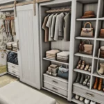 Simple walk-in closet