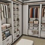 Simple walk-in closet