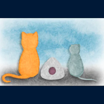 Cat, Plum, Rat [Fruits Basket Rug]