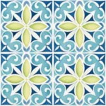 Blossom & Breeze – Pastel Heritage Floor Tile Collection