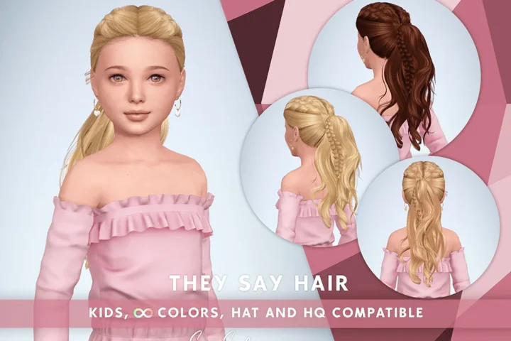 SONYASIMS - They Say Hair Kids (No Bangs)