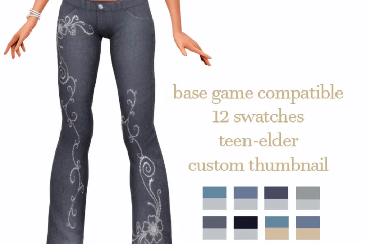 Flower Y2K Jeans