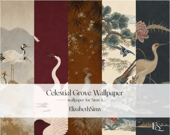 - ElizabethSims Celestial Grove Wallpaper -