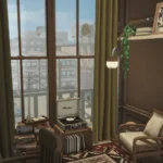 Cozy Library Study | Reading Nook & Home Office | CC Room