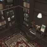Cozy Library Study | Reading Nook & Home Office | CC Room