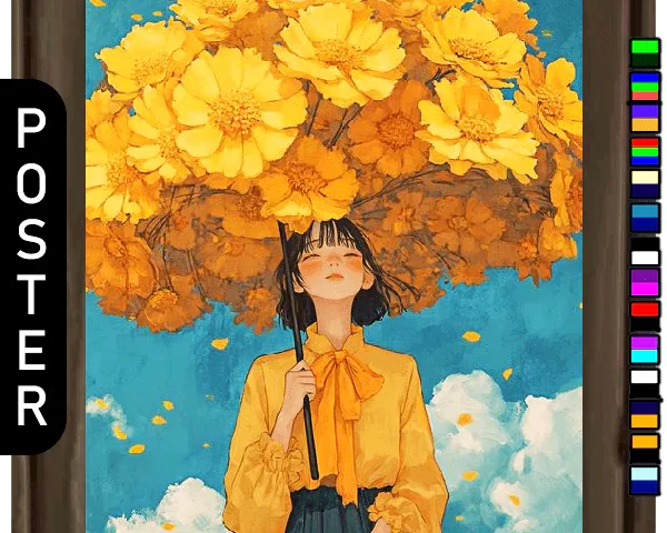 🖼️ [ESI] Golden Bloom Girl (Poster)