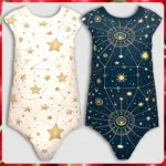 Toddler Celestial Blush and Navy Bodysuits
