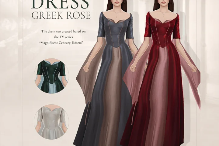 Kosem Sultan Dress CC | Medieval Historical Gown