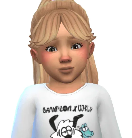 Abby Hair in 4 versions + Acc Overlay