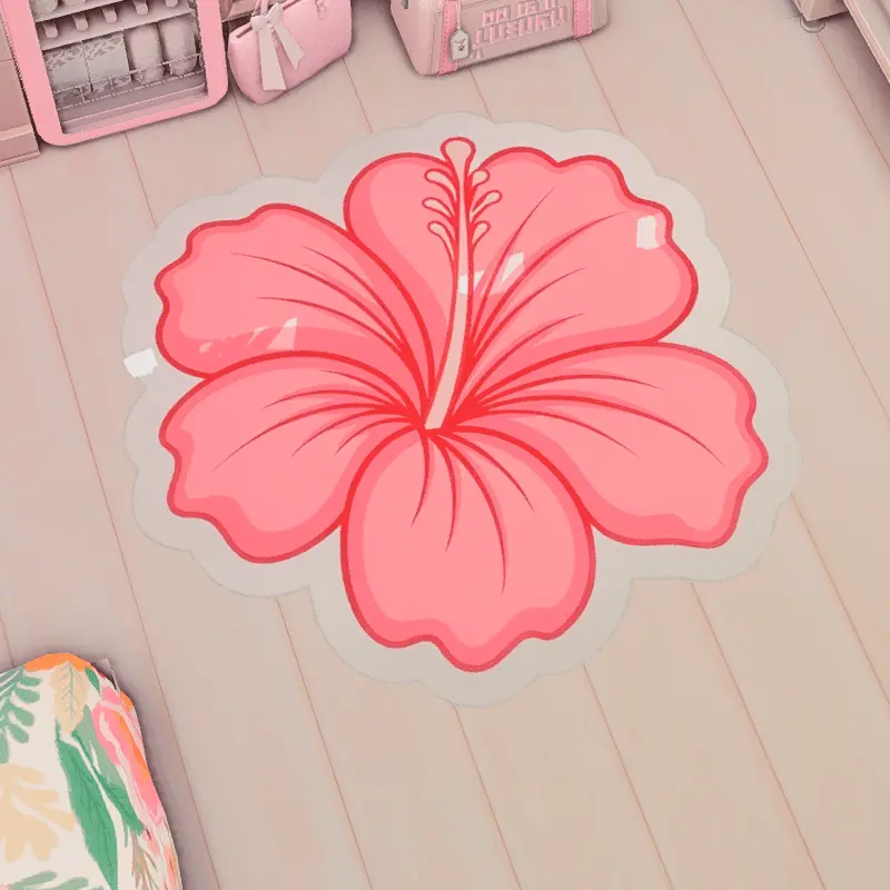 hibiscus rug by strawberrysims