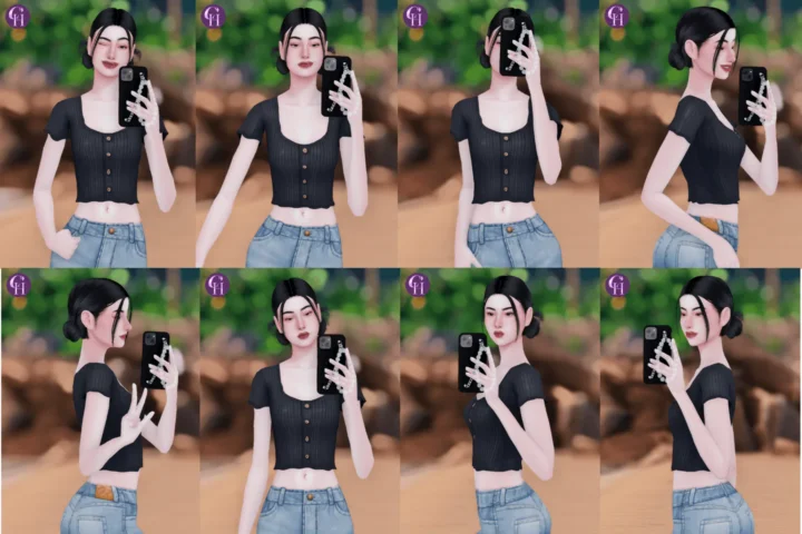 Mirror Selfie pose pack | CHINNY