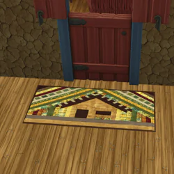 House-Shaped Patchwork Rugs