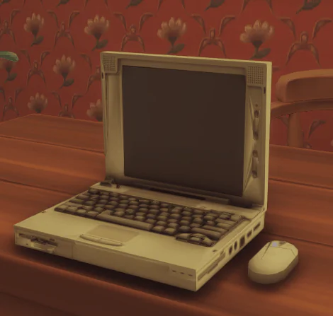 Sim's First Laptop