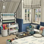 Simsphony - Cozy Crafty & Knitting Studio Bedroom