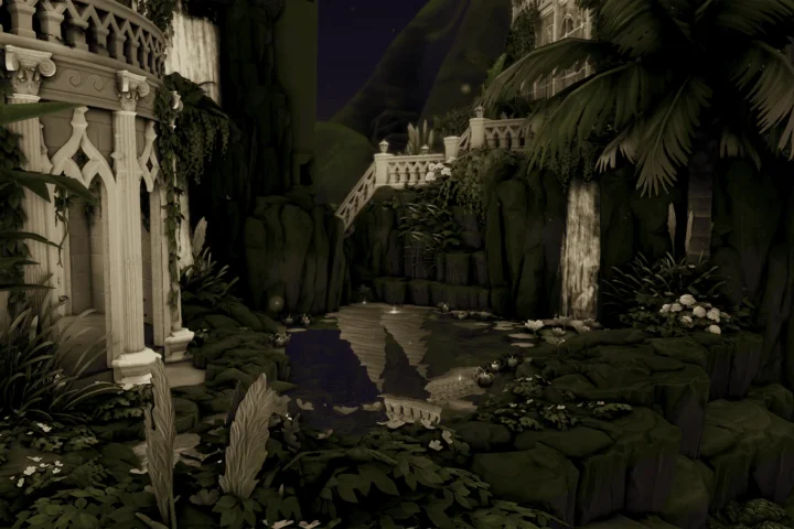 Hidden Fairy Home Beneath the Waterfall | Summer Court | ACOTAR-inspired build