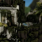 Hidden Fairy Home Beneath the Waterfall | Summer Court | ACOTAR-inspired build