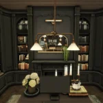 Simsphony - Dark Academia Victorian Office & Library