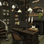 Simsphony - Dark Academia Victorian Office & Library