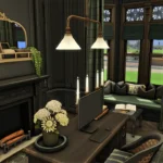 Simsphony - Dark Academia Victorian Office & Library