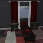 Crimson Nocturne Gothic Curtains Base Game