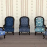 Royal blue Armchair