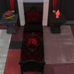 Crimson Nocturne Single Bed Base Game