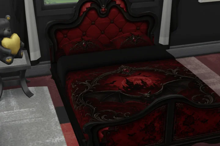 Crimson Nocturne Bedroom Set