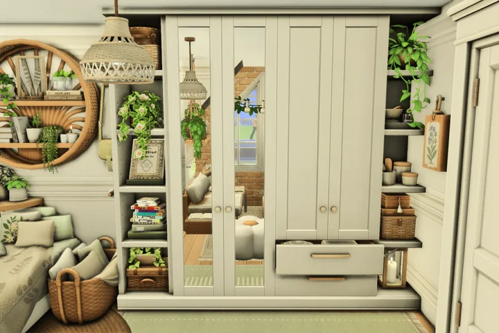 Simsphony - Cozy Green Botanical Gamer Room
