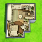 Simsphony - Cozy Green Botanical Gamer Room