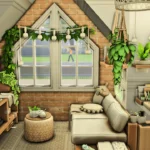 Simsphony - Cozy Green Botanical Gamer Room