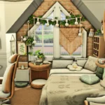 Simsphony - Cozy Green Botanical Gamer Room