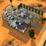 Base Game Home-Sandtrap Flat-No CC- No DLC