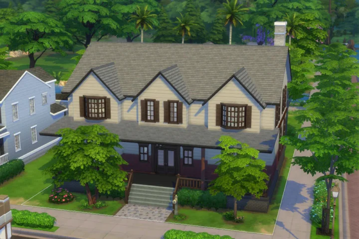 Base Game Home-Riverside Roost-No CC-No DLC