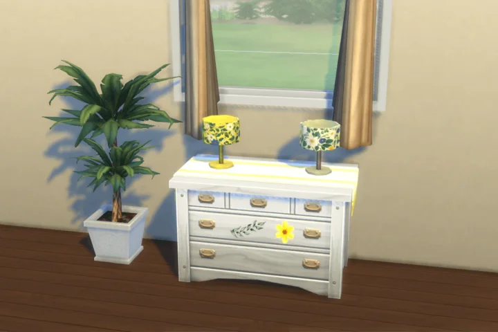 Vintage style lamps and dressers