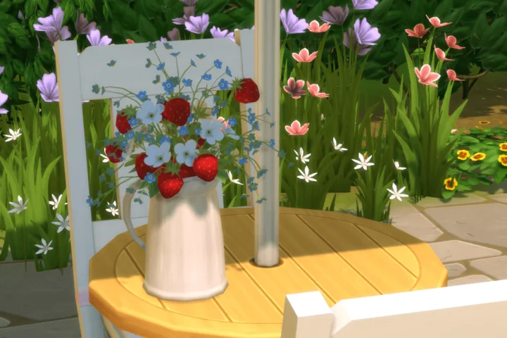 Wild Strawberry Pitcher Bouquet