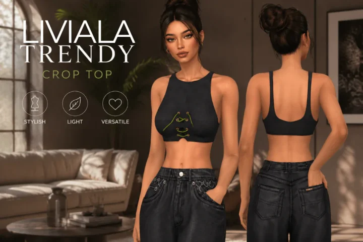 LIVIA LACE CROP TOP