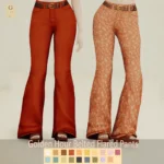 Golden Hour Belted Flared Pants