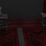 Crimson Nocturne Gothic Wall Paneling