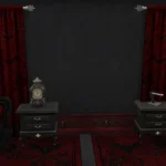 Crimson Nocturne Gothic Wall Paneling