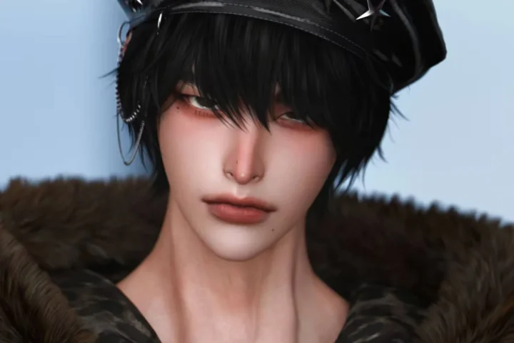 [Maoni_cat]Rivets and Skull Pattern-HAT