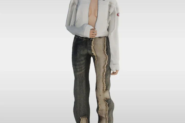 Джинсы - Loose Fit Denim Pants