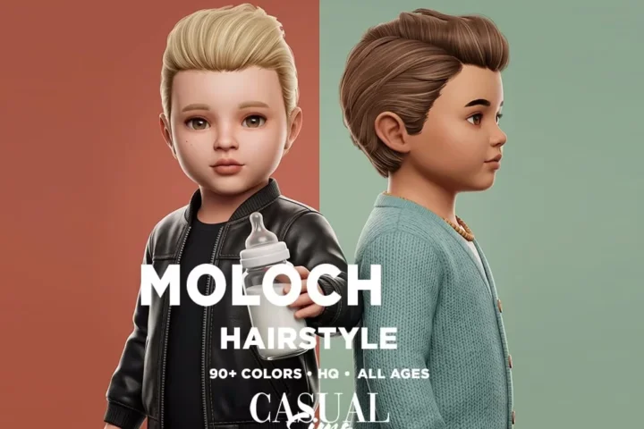 CasualSims - Moloch Hairstyle - Toddlers - High Volume