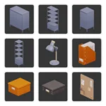 Сет для рабочего кабинета "Flow Storage And Clutter"