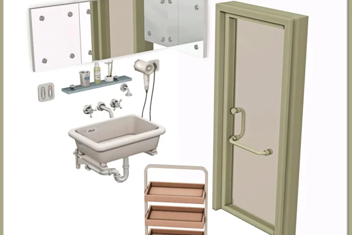 Сет для ванной комнаты "MINIMA PART3 _ Bathroom 14CC"