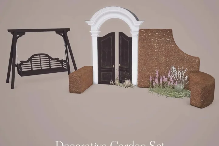 TV Sims - Decorative Garden Set