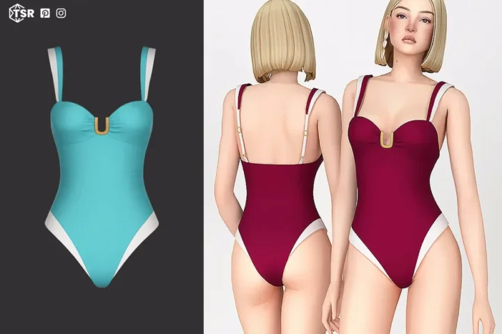 Купальник - Macy Buckle Detail One Piece Swimsuit